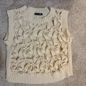 SHEIN Cream Knit Sweater
